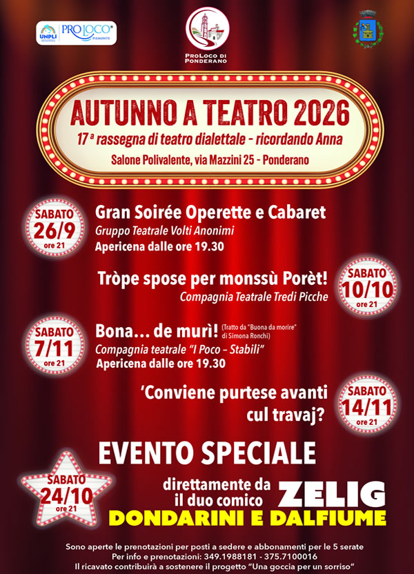 Autunno a Teatro 2026